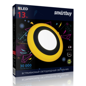 Встраиваемый (LED) светильник с подсветкой DLB Smartbuy-13w/6500K+O/IP20 (SBL-DLB-13-65K-O)