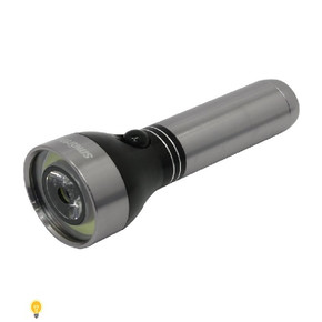 Светодиодный алюминиевый фонарь 1 Вт LED+ 3 Вт COB, Smartbuy (SBF-401-B)/240