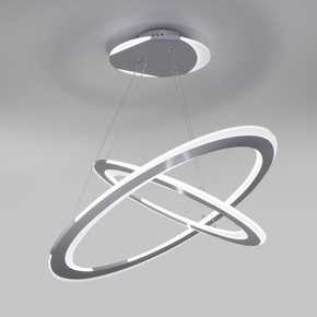 Подвесной светодиодный светильник с пультом управления 90231/2 серебро