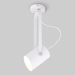 Настенный светильник с поворотным плафоном 20092/1 белый/сатин никель