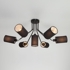 Люстра в стиле лофт с поворотными рожками 70072/7 черный