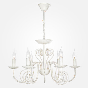 Люстра с двойным вариантом крепления 60018/6 белый с золотом