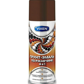 VIXEN Грунт-эмаль по ржавчине 4 в 1 шоколадно-коричневый (RAL 8017) 12х520 мл.