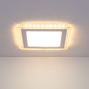 Встраиваемый светодиодный светильник DLS024 12+6W 4200K