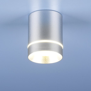Накладной акцентный светодиодный светильник DLR021 9W 4200K хром матовый