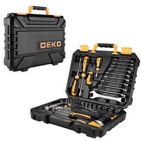 Универсальный набор инструмента для дома и авто в чемодане Deko DKMT74 (74 предмета) 065-0735