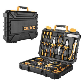 Универсальный набор инструмента для дома и авто в чемодане Deko TZ82 (82 предмета) 065-0736
