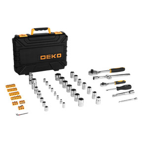 Набор инструмента для авто в чемодане Deko DKMT72 (72 предмета) 065-0734